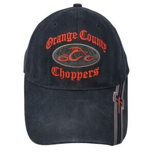 Orange County Choppers OCC Baseball Cap Black One Size Embroidered 6 Panel